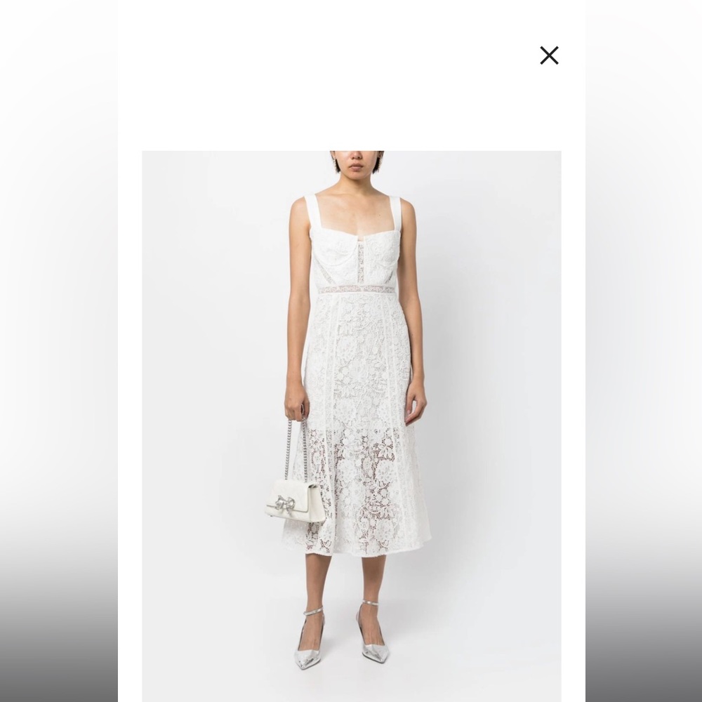 BRAND NEW WITH TAGS- SELF-PORTRAIT
corded lace midi dress.